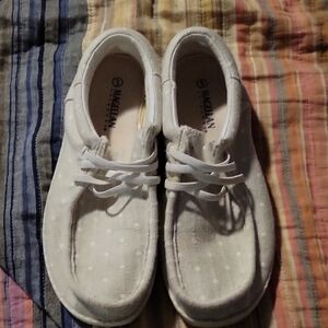 Women's Cream Textile Shoes